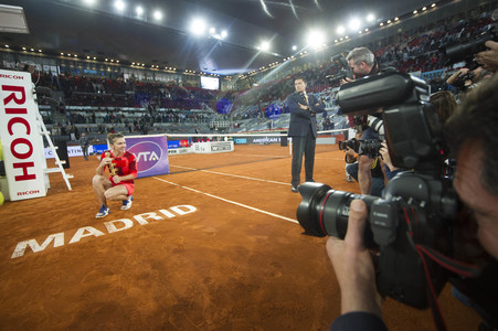 Tennis Match Dominika Cibulková vs Simona Halep in Madrid