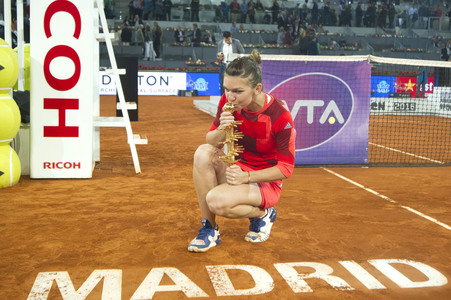Tennis Match Dominika Cibulková vs Simona Halep in Madrid