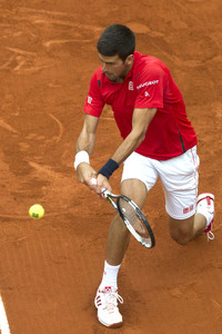 Tennis Match Novak Djokovic vs Andy Murray in Madrid