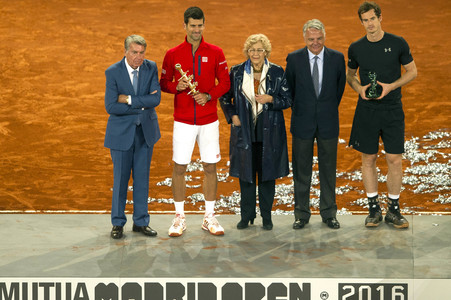 Tennis Match Novak Djokovic vs Andy Murray in Madrid