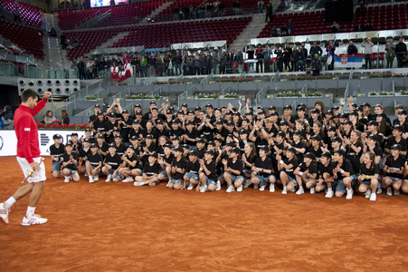 Tennis Match Novak Djokovic vs Andy Murray in Madrid