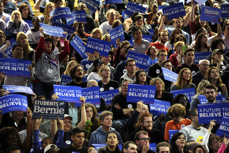 Wahlkampfrede von Bernie Sanders in New York