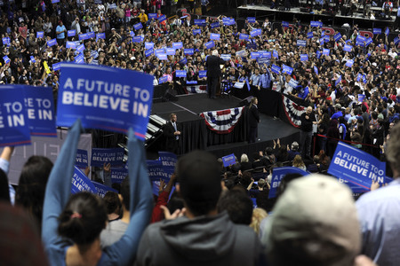 Wahlkampfrede von Bernie Sanders in New York
