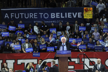 Wahlkampfrede von Bernie Sanders in New York