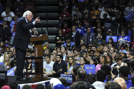 Wahlkampfrede von Bernie Sanders in New York