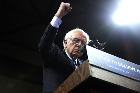 Wahlkampfrede von Bernie Sanders in New York