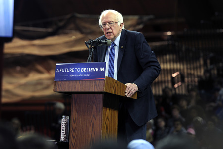 Wahlkampfrede von Bernie Sanders in New York