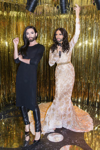 Enthüllung der Wachsfigur von Conchita Wurst in Berlin