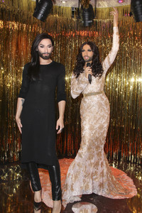 Enthüllung der Wachsfigur von Conchita Wurst in Berlin