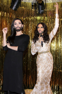 Enthüllung der Wachsfigur von Conchita Wurst in Berlin