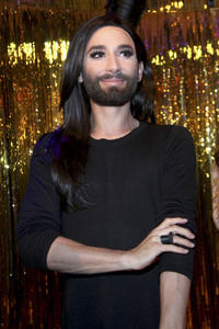 Enthüllung der Wachsfigur von Conchita Wurst in Berlin