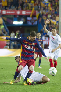 Endspiel FC Barcelona vs FC Sevilla in Madrid