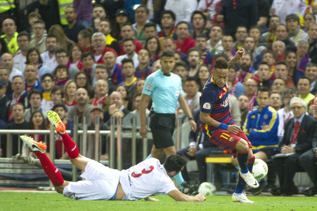 Endspiel FC Barcelona vs FC Sevilla in Madrid