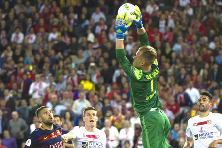 Endspiel FC Barcelona vs FC Sevilla in Madrid