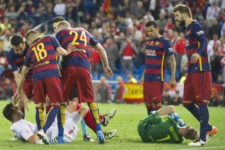 Endspiel FC Barcelona vs FC Sevilla in Madrid
