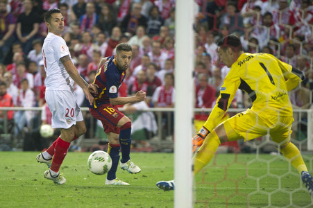 Endspiel FC Barcelona vs FC Sevilla in Madrid