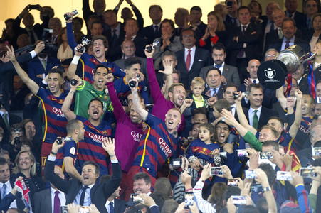 Endspiel FC Barcelona vs FC Sevilla in Madrid