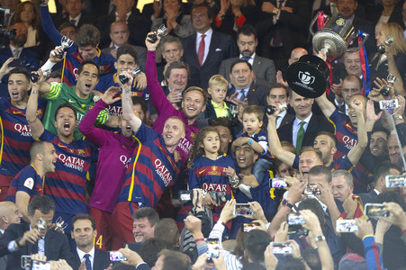 Endspiel FC Barcelona vs FC Sevilla in Madrid
