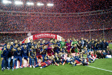 Endspiel FC Barcelona vs FC Sevilla in Madrid
