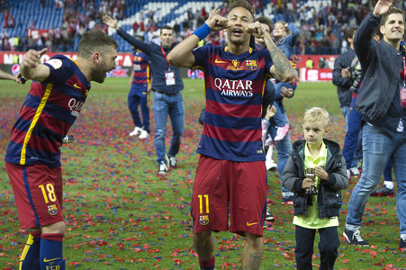 Endspiel FC Barcelona vs FC Sevilla in Madrid