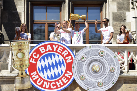 DFB-Pokalfeier des FC Bayern München