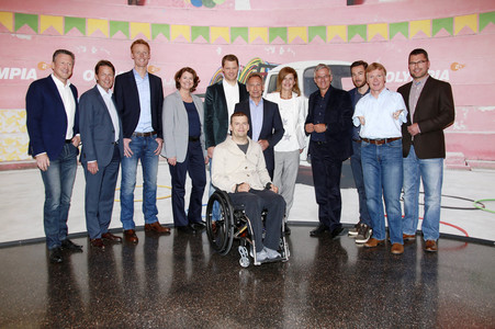 Fototermin mit den Moderatoren der XXXI. Olympischen Spiele in Hamburg