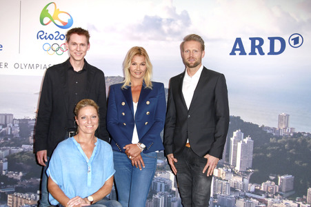 Fototermin mit den Moderatoren der XXXI. Olympischen Spiele in Hamburg