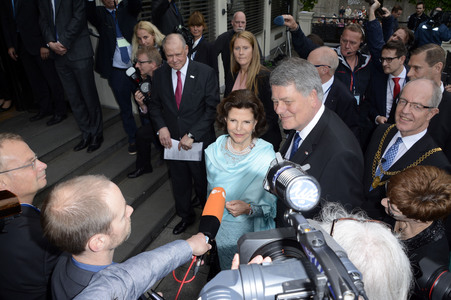 Königin Silvia von Schweden in Mönchengladbach