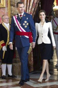 Audienz für Militärangehörige im Palacio Real in Madrid