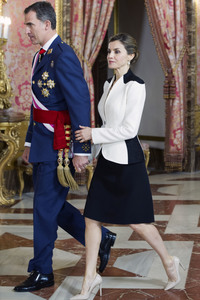 Audienz für Militärangehörige im Palacio Real in Madrid