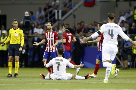 UEFA Champions League Final Match Real Madrid vs Atlético Madrid in Mailand