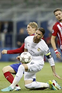 UEFA Champions League Final Match Real Madrid vs Atlético Madrid in Mailand