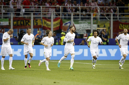 UEFA Champions League Final Match Real Madrid vs Atlético Madrid in Mailand