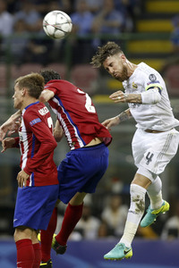 UEFA Champions League Final Match Real Madrid vs Atlético Madrid in Mailand