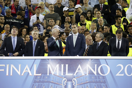 UEFA Champions League Final Match Real Madrid vs Atlético Madrid in Mailand