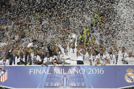 UEFA Champions League Final Match Real Madrid vs Atlético Madrid in Mailand