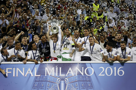 UEFA Champions League Final Match Real Madrid vs Atlético Madrid in Mailand