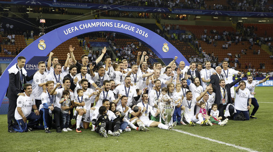 UEFA Champions League Final Match Real Madrid vs Atlético Madrid in Mailand