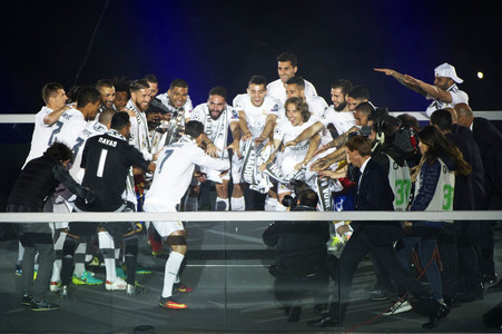 Real Madrid UEFA Champions League Siegesfeierin Madrid
