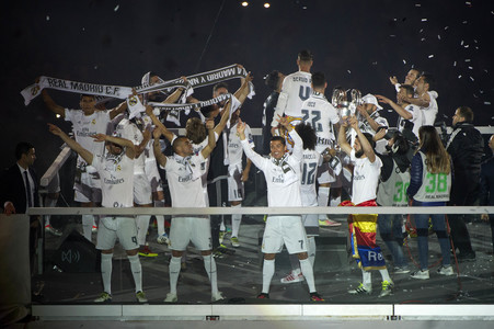 Real Madrid UEFA Champions League Siegesfeierin Madrid