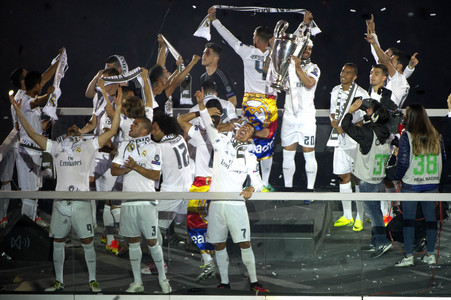 Real Madrid UEFA Champions League Siegesfeierin Madrid