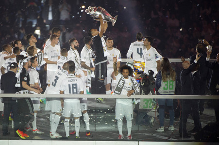 Real Madrid UEFA Champions League Siegesfeierin Madrid