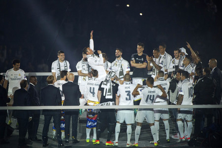 Real Madrid UEFA Champions League Siegesfeierin Madrid