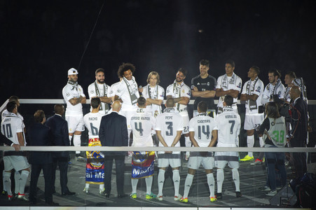 Real Madrid UEFA Champions League Siegesfeierin Madrid