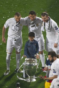 Real Madrid UEFA Champions League Siegesfeierin Madrid
