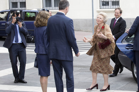 Prinzessin Beatrix bei Eröffnung der Hieronymus-Bosch-Ausstellung in Madrid
