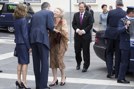 Prinzessin Beatrix bei Eröffnung der Hieronymus-Bosch-Ausstellung in Madrid