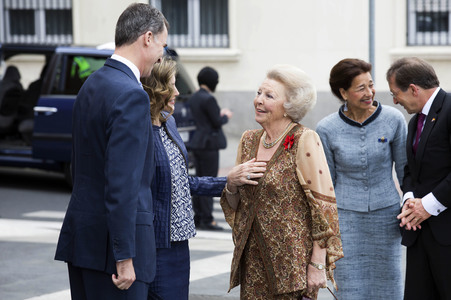 Prinzessin Beatrix bei Eröffnung der Hieronymus-Bosch-Ausstellung in Madrid
