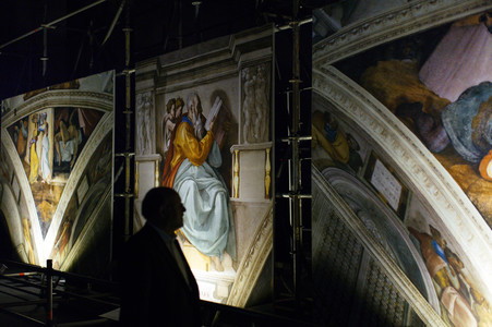 Ausstellungseröffnung 'Der andere Blick - Michelangelos Fresken in der Sixtinischen Kapelle' in Köln