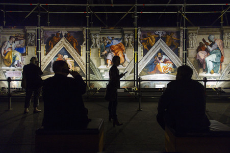Ausstellungseröffnung 'Der andere Blick - Michelangelos Fresken in der Sixtinischen Kapelle' in Köln